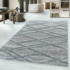 PISA ASIMA - Tapis Berbère à Relief - Gris 080 X 150 Cm