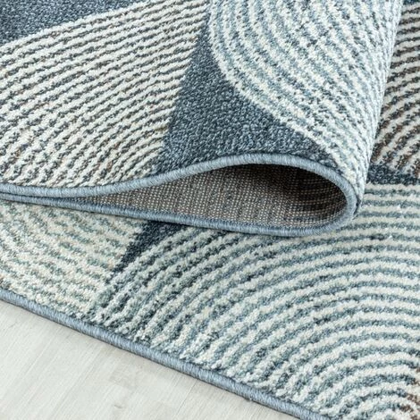 ROYA INDIGO - Tapis Graphique Bleu 80 X 250 Cm 4 ROYA INDIGO - Tapis Graphique Bleu 80 X 250 Cm – Image 4