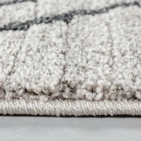 TAZNAXT ANNIYA - Tapis Berbère Laineux - Beige & Anthracite 80 X 150 Cm 4 TAZNAXT ANNIYA - Tapis Berbère Laineux - Beige & Anthracite 80 X 150 Cm – Image 4