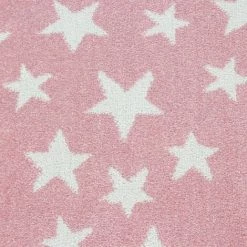 BAMBI ETOILE - Tapis Enfant - Rose 080 X 150 Cm -Tapis et paillasson Soldes 42195347 5
