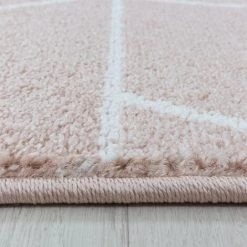 EFOR GEO - Tapis Scandinave - Rose & Blanc 160 X 230 Cm -Tapis et paillasson Soldes 42195402 4