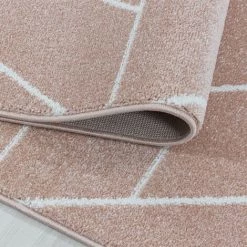 EFOR GEO - Tapis Scandinave - Rose & Blanc 160 X 230 Cm -Tapis et paillasson Soldes 42195402 5