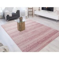 PLUS JULIA - Tapis Uni à Dégradé - Rose 080 X 300 Cm