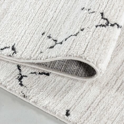 TAZNAXT TRIBAL - Tapis Berbère Laineux - Crème & Anthracite 80 X 150 Cm 3 TAZNAXT TRIBAL - Tapis Berbère Laineux - Crème & Anthracite 80 X 150 Cm – Image 3