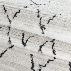 TAZNAXT TRIBAL - Tapis Berbère Laineux - Crème & Anthracite 80 X 150 Cm 9 TAZNAXT TRIBAL - Tapis Berbère Laineux - Crème & Anthracite 80 X 150 Cm -Tapis et paillasson Soldes 42196279 5