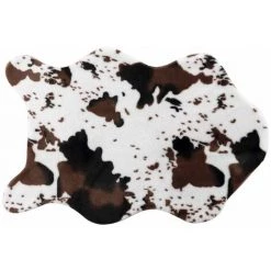 DOUCEUR D'INTÉRIEUR Tapis Rectangle 60x90 Cm Imitation Fourrure Western - Blanc