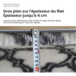 MERKMAK Couverture Tapis De Sol Moderne Salon Chambre Hauteur 40mm 160X230CM 7 MERKMAK Couverture Tapis De Sol Moderne Salon Chambre Hauteur 40mm 160X230CM -Tapis et paillasson Soldes 42506121 3