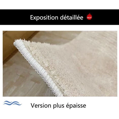 MERKMAK Tapis De Salon Ovale Style Minimaliste Moderne Chambre Chambre A Coucher Couverture De Chevet-120¡Á160cm 3 MERKMAK Tapis De Salon Ovale Style Minimaliste Moderne Chambre Chambre A Coucher Couverture De Chevet-120¡Á160cm – Image 3