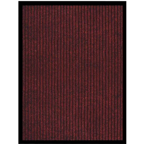 VidaXL Paillasson Rayé Rouge 60x80 Cm - Rouge 1 VidaXL Paillasson Rayé Rouge 60x80 Cm - Rouge