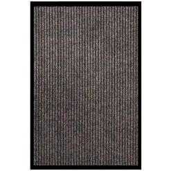 VidaXL Paillasson Rayé Beige 80x120 Cm - Beige