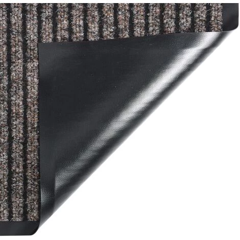 VidaXL Paillasson Rayé Beige 80x120 Cm - Beige 3 VidaXL Paillasson Rayé Beige 80x120 Cm - Beige – Image 3