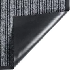 VidaXL Paillasson Rayé Gris 60x80 Cm - Gris -Tapis et paillasson Soldes 42568047 3