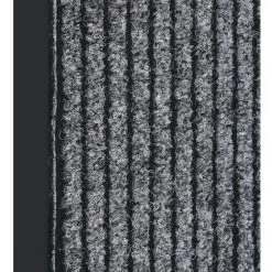 VidaXL Paillasson Rayé Gris 60x80 Cm - Gris -Tapis et paillasson Soldes 42568047 4