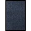 VidaXL Paillasson Rayé Bleu 80x120 Cm - Bleu