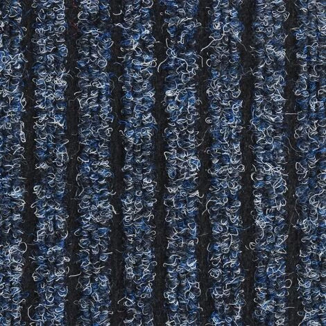 VidaXL Paillasson Rayé Bleu 80x120 Cm - Bleu 5 VidaXL Paillasson Rayé Bleu 80x120 Cm - Bleu – Image 5