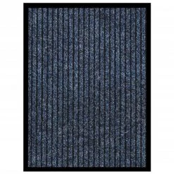 VidaXL Paillasson Rayé Bleu 40x60 Cm - Bleu