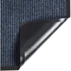 VidaXL Paillasson Rayé Bleu 40x60 Cm - Bleu -Tapis et paillasson Soldes 42729819 3