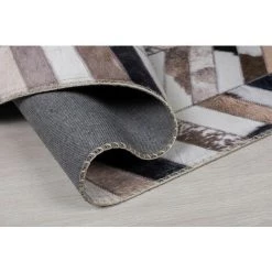 FLAIR RUGS Tapis Moderne Graphique Jesse Brun 120x170 - Brun -Tapis et paillasson Soldes 42735623 5