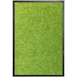 HAPPYSHOPPING Paillasson Lavable Vert 40x60 Cm