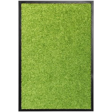 HAPPYSHOPPING Paillasson Lavable Vert 40x60 Cm 1 HAPPYSHOPPING Paillasson Lavable Vert 40x60 Cm