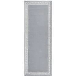 VidaXL Tapis BCF Gris Avec Motif 80x200 Cm - Gris