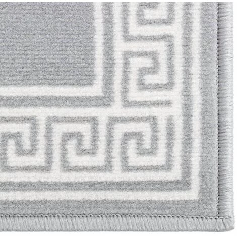 VidaXL Tapis BCF Gris Avec Motif 80x200 Cm - Gris 3 VidaXL Tapis BCF Gris Avec Motif 80x200 Cm - Gris – Image 3