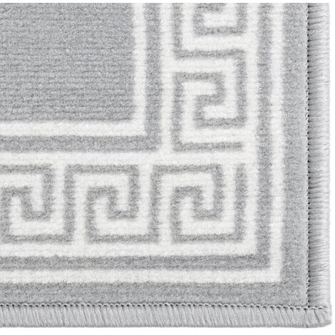 VidaXL Tapis BCF Gris Avec Motif 80x250 Cm - Gris 3 VidaXL Tapis BCF Gris Avec Motif 80x250 Cm - Gris – Image 3