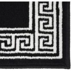 VidaXL Tapis BCF Noir Avec Motif 100x150 Cm - Noir -Tapis et paillasson Soldes 42801606 4