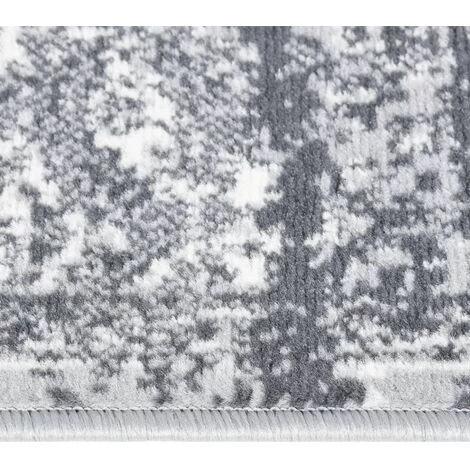 VidaXL Tapis BCF Gris Oriental 80x200 Cm - Gris 2 VidaXL Tapis BCF Gris Oriental 80x200 Cm - Gris – Image 2