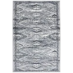 VidaXL Tapis BCF Gris Oriental 100x150 Cm - Gris