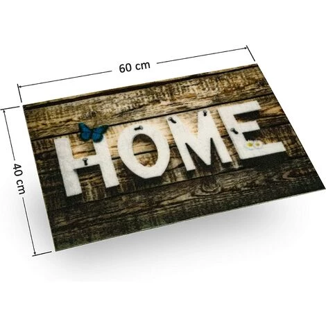 BARES Tapis D'entrée - 3 Modèles - Tapis Anti-salissures Pour L'intérieur Et L'extérieur - Tapis D'entrée - Antidérapant - Paillasson - Home Design 40 X 60 Cm 2 BARES Tapis D'entrée - 3 Modèles - Tapis Anti-salissures Pour L'intérieur Et L'extérieur - Tapis D'entrée - Antidérapant - Paillasson - Home Design 40 X 60 Cm – Image 2