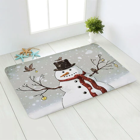 DONTODENT Tapis De Noël, Antidérapant Lavable Xmas Area RugsSanta Xmas Tree Rennes Motif Coloré Tapis De Sol Entrée Couloir Bienvenue Tapis Pour Salon Chambre Cuisine Salle De Bain40 * 60cm, 1pcs 3 DONTODENT Tapis De Noël, Antidérapant Lavable Xmas Area RugsSanta Xmas Tree Rennes Motif Coloré Tapis De Sol Entrée Couloir Bienvenue Tapis Pour Salon Chambre Cuisine Salle De Bain40 * 60cm, 1pcs – Image 3