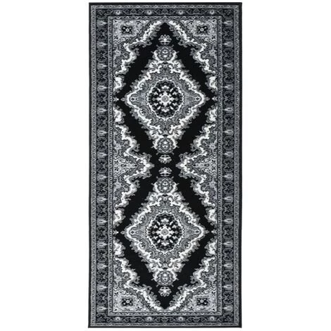 VidaXL Tapis BCF Noir 80x150 Cm - Noir 1 VidaXL Tapis BCF Noir 80x150 Cm - Noir