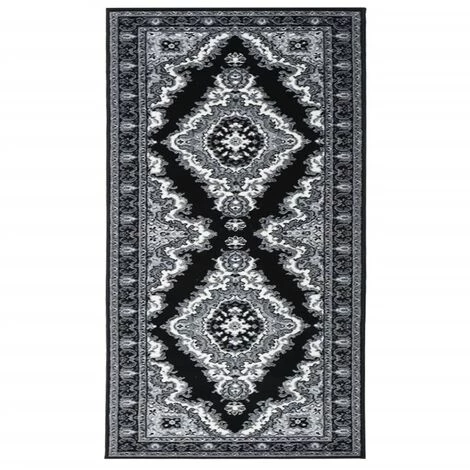 VidaXL Tapis BCF Noir 100x150 Cm - Noir 1 VidaXL Tapis BCF Noir 100x150 Cm - Noir