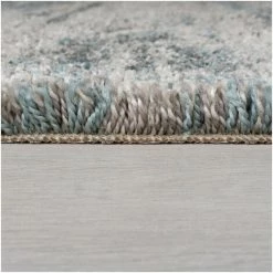 FLAIR RUGS Tapis Shaggy Design Pour Salon Reza Bleu 120x170 - Bleu -Tapis et paillasson Soldes 43186389 4