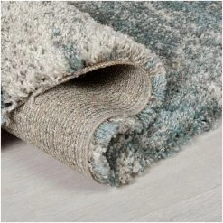 FLAIR RUGS Tapis Shaggy Design Pour Salon Reza Bleu 120x170 - Bleu -Tapis et paillasson Soldes 43186389 5