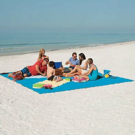 HAPPYSHOPPING Tapis De Sable Qui Fuit D'ete Chaud Tapis Sans Sable Couverture De Pique-nique La Salete Et La Poussiere De Sable Disparaissent Pour Le Camping De Plage, Le Pique-nique Et Les Evenements En Plein Air Tapis Portable, Modele: Vert Grand 200 * 200cm 2 HAPPYSHOPPING Tapis De Sable Qui Fuit D'ete Chaud Tapis Sans Sable Couverture De Pique-nique La Salete Et La Poussiere De Sable Disparaissent Pour Le Camping De Plage, Le Pique-nique Et Les Evenements En Plein Air Tapis Portable, Modele: Vert Grand 200 * 200cm – Image 2