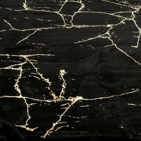 JADOREL Tapis Salon 80x150 Cm Rectangulaire MARGOLD Or Entrée Adapté Au Chauffage Par Le Sol - Or 3 JADOREL Tapis Salon 80x150 Cm Rectangulaire MARGOLD Or Entrée Adapté Au Chauffage Par Le Sol - Or – Image 3