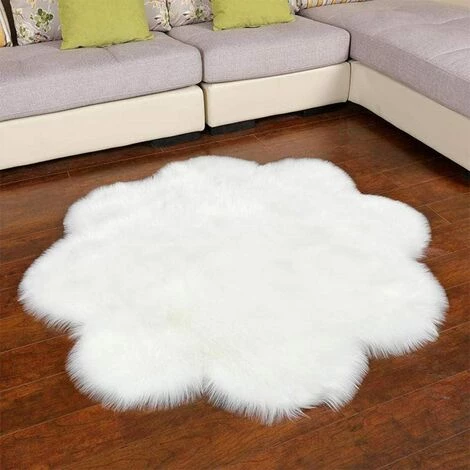 BEARSU Tapis En Peluche, Moderne Et Simple En Forme De Pétale, Tapis En Laine De Fourrure Artificielle Douce Et Antidérapante, Décoration De La Maison De Salon 45x45cm-Rose_60_Chine 2 BEARSU Tapis En Peluche, Moderne Et Simple En Forme De Pétale, Tapis En Laine De Fourrure Artificielle Douce Et Antidérapante, Décoration De La Maison De Salon 45x45cm-Rose_60_Chine – Image 2