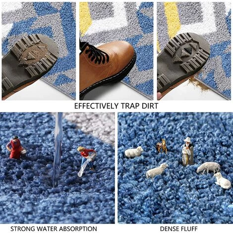 ELLE Tapis De Bain Antidérapant, Paillasson D'intérieur, Tapis De Porte Antidérapant,Absorbant Et Résistant, (40 X 60CM), Lavable En Machine, Tapis Pour Intérieur, Extérieur, Salon, Entrée, Escaliers 5 ELLE Tapis De Bain Antidérapant, Paillasson D'intérieur, Tapis De Porte Antidérapant,Absorbant Et Résistant, (40 X 60CM), Lavable En Machine, Tapis Pour Intérieur, Extérieur, Salon, Entrée, Escaliers – Image 5