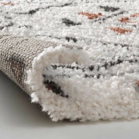 Paris Prix - Tapis Déco à Motifs "saharienne" 60x110cm Beige 2 Paris Prix - Tapis Déco à Motifs "saharienne" 60x110cm Beige – Image 2