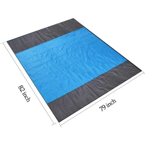 ECHOO Couverture De Plage Tapis De Plage Imperméable Tapis De Pique-nique à L'épreuve Du Sable Tapis De Pique-nique Avec Ancre Pour Les Voyages, Le Camping 2 ECHOO Couverture De Plage Tapis De Plage Imperméable Tapis De Pique-nique à L'épreuve Du Sable Tapis De Pique-nique Avec Ancre Pour Les Voyages, Le Camping – Image 2