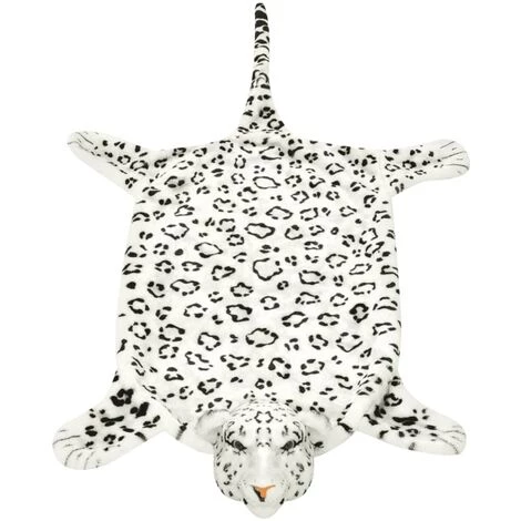 VidaXL Tapis En Peluche En Forme De Léopard 139 Cm Blanc - Blanc 2 VidaXL Tapis En Peluche En Forme De Léopard 139 Cm Blanc - Blanc – Image 2