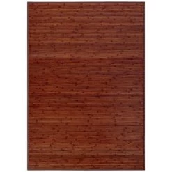LOLAHOME Tapis De Salon Industriel En Bambou Marron 200x140cm