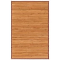 LOLAHOME Tapis D'allée En Bambou Marron 90x60 Cm