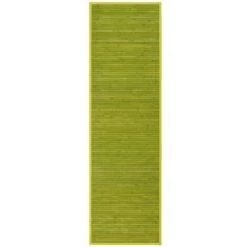 LOLAHOME Tapis D'allée En Bambou Vert 200x60 Cm