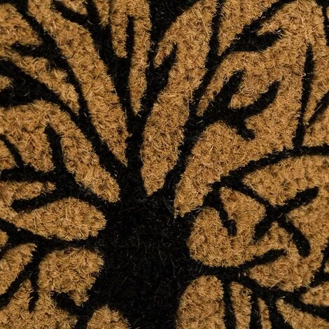 LOLAHOME Paillasson Arbre De Vie Oriental Brun Fibre De Coco 40x60 Cm Naturel 2 LOLAHOME Paillasson Arbre De Vie Oriental Brun Fibre De Coco 40x60 Cm Naturel – Image 2