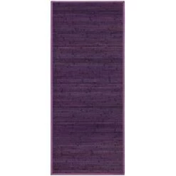 LOLAHOME Tapis De Passage Bambou Lilas 175x75 Cm