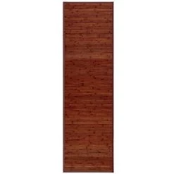 LOLA HOME Tapis De Passage Industriel En Bambou Marron 200x60 Cm