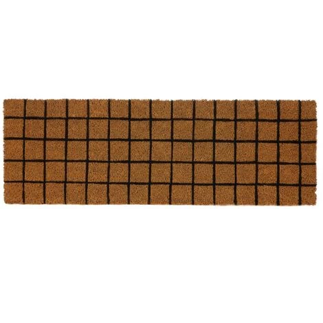 LOLA HOME Tapis Carré En Fibre De Coco Marron Antidérapant 75x25 Cm. 1 LOLA HOME Tapis Carré En Fibre De Coco Marron Antidérapant 75x25 Cm.